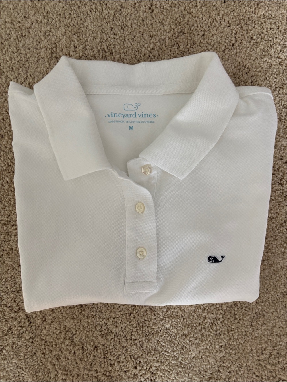 Women’s Vineyard Vines White Short-Sleeve Polo